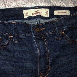 Skinny low rise Hollister jeans